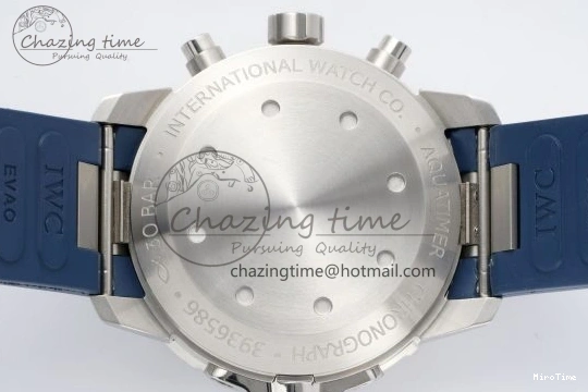 MIROTIME 0206 Attractive Aquatimer Chrono SS RSF 1:1 Best Edition Blue Dial on Blue Rubber Strap A 7056